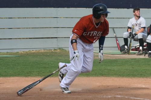 Freshman Matthew Reynoso was 3 for 5 for the Owls on Thursday afternoon. Photo By: Jerrika Ramirez