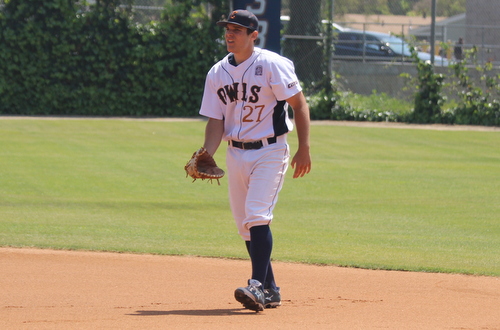 Freshman Troy Resch went 3 for 4 for the Owls on Thursday.