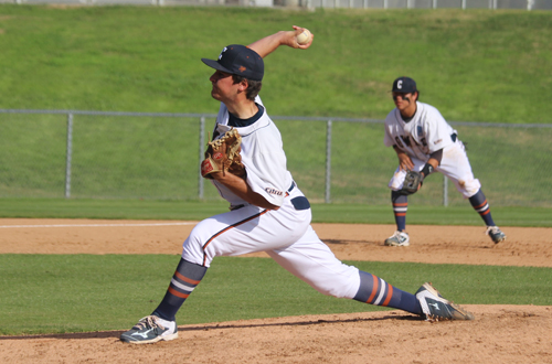 In game of Citrus' two game series with Mt. San Antonio College, sophomore Nicholas Sergi nearly pitched a complete game earning the win.