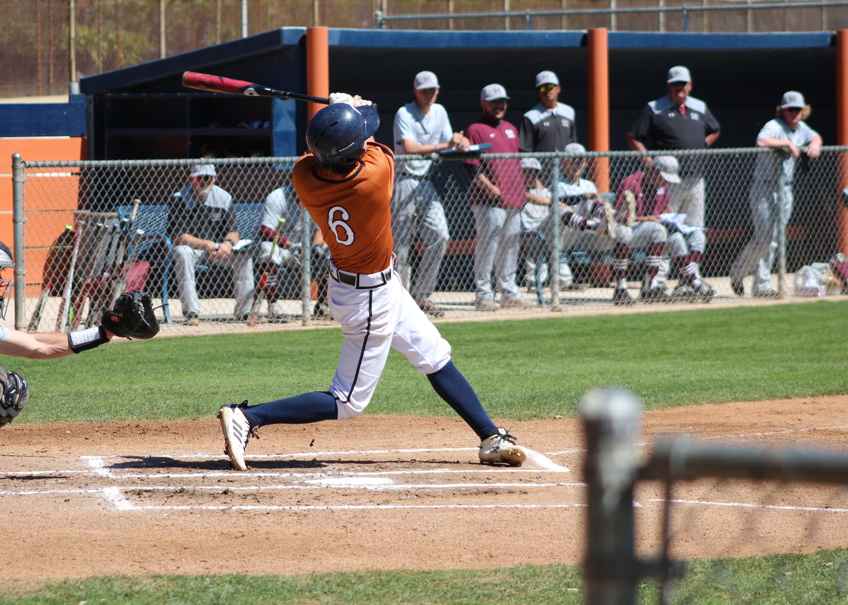 Ethan Cummins takes a big cut. Image: Richard Miranda, II