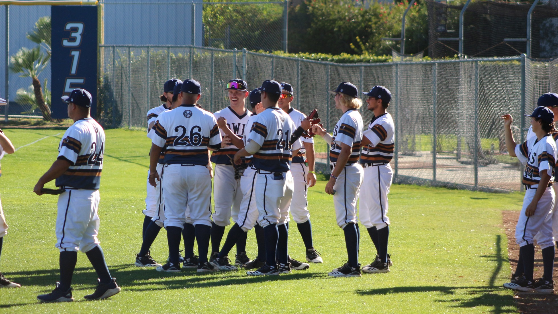 Citrus celebrates the win over LA Valley. Photo by: Brianna Jara.