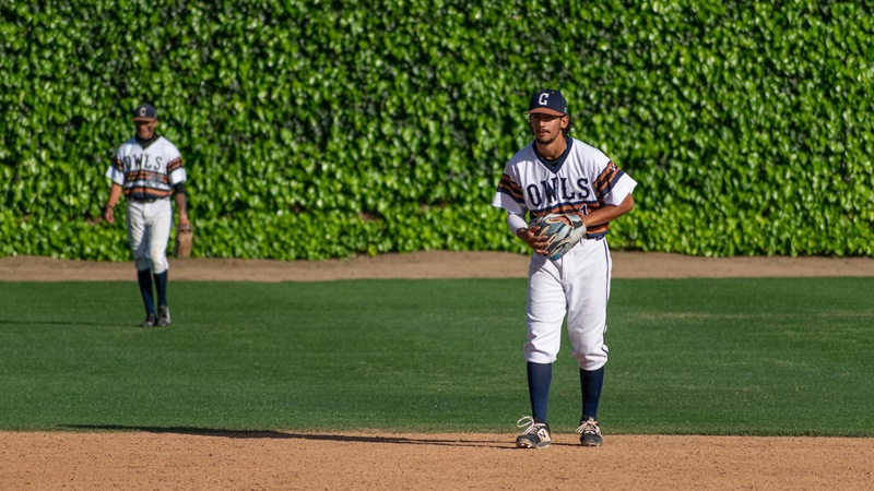 Robert Valdivia (right) had a game-winning home run against Bakersfield. Photo by Jacob Bramley