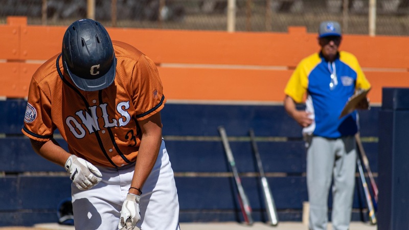Robert Moreno went 3-for-4 against Mt. SAC. Photo by Jacob Bramley