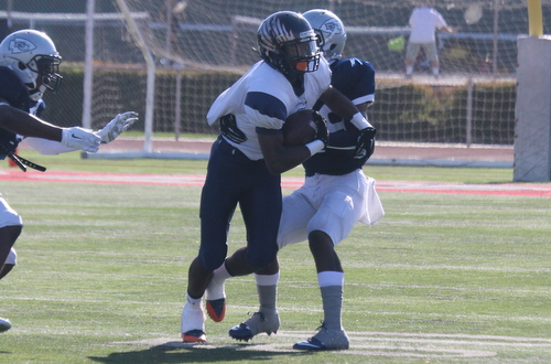 Freshman Patrick Martin had a pair of touchdown receptions in Citrus' loss at Mt. San Antonio. Photo By: Natalia Ponce