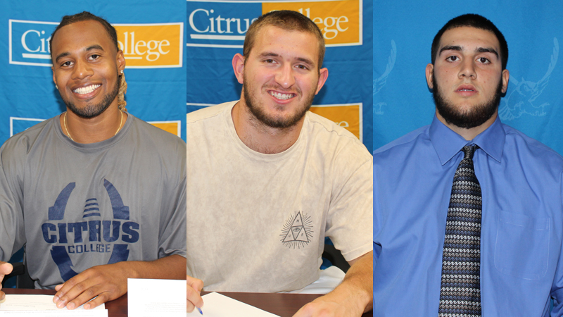 Marcus Whiteside, Dillon Fink, and Christian Beltran have all accepted scholarship offers to keep playing and attending school in 2016.