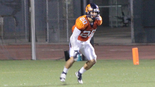 Freshman defensive back Jeremiah Vasquez had seven tackles, a forced fumble, and a pass break-up in Citrus' loss to Southwestern. Photo By: Grazia Watkins
