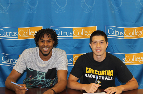 Sophomore Chaunce Hill (left) and John 