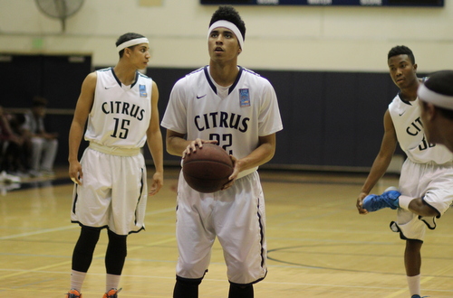 Freshman Mark Williams had his third double-double of the season in Saturday afternoon's win over LA Valley.