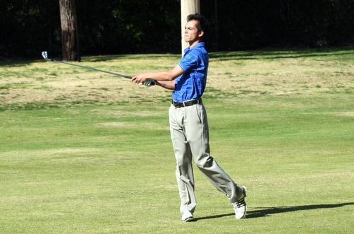 Freshman Joshua Davis had the third lowest round for an Owl against Santiago Canyon on Wednesday.
