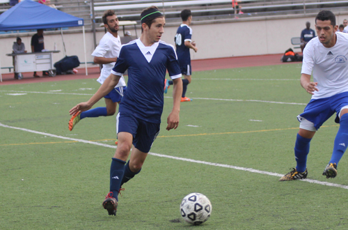 Citrus sophomore Austin Amato scored twice in the Owls' upset win over LA Mission College.