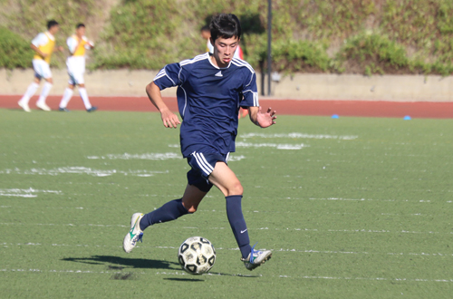 Sophomore Shusuke Kajiwara scored the equalizer in Citrus' 1-1 tie with Moorpark.