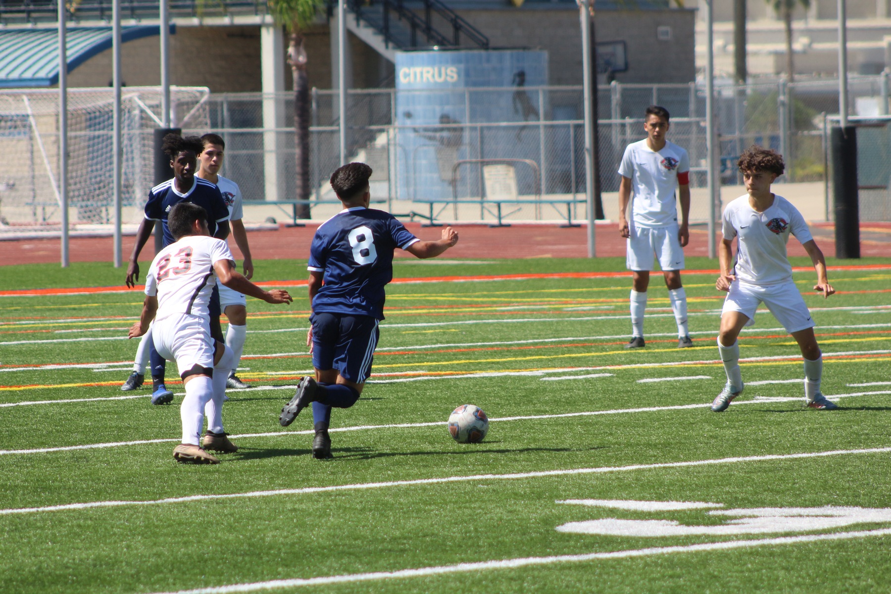 David Pineda blows past his defender. Image: Richard Miranda
