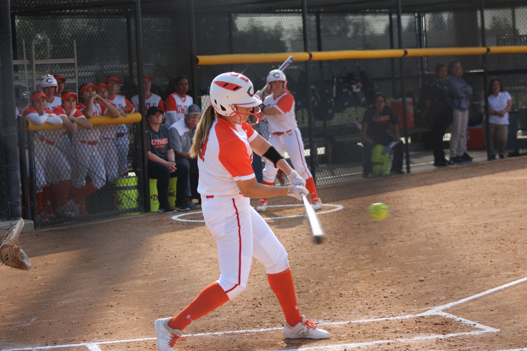 Leti Morales takes a cut Thursday at Citrus. PHoto credit: Treyvon Watts-Hale