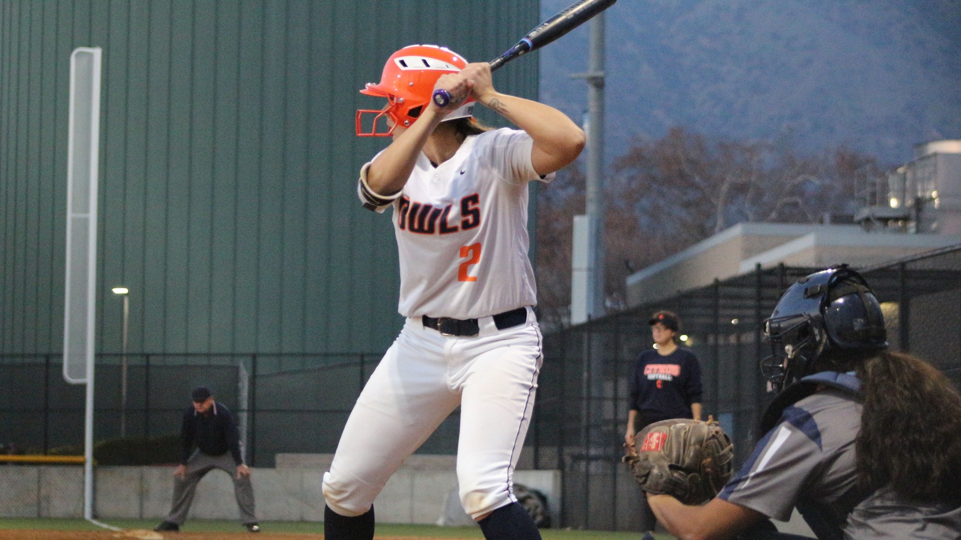 Hailee Reinert was a perfect 3-for-3 at the plate, including a double and a triple against Cypress. Photo by: Brianna Jara