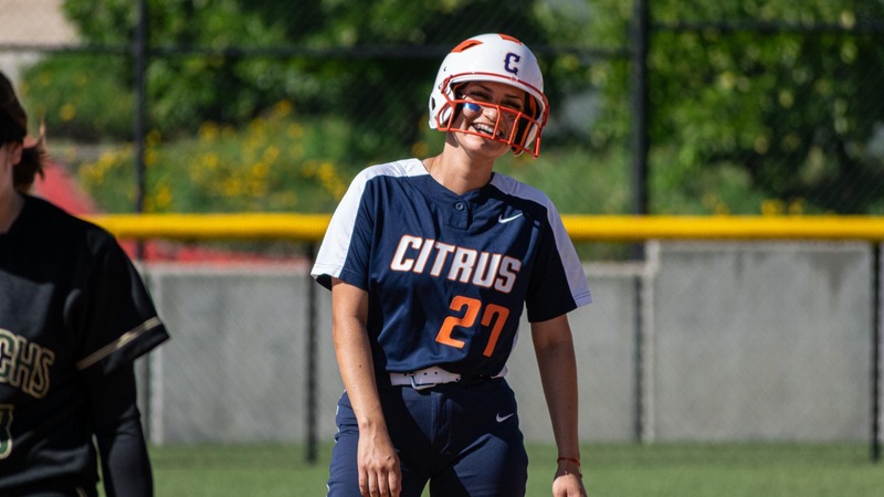 Tatiana Figueroa had the lone hit for the Owls. Photo by Jacob Bramley