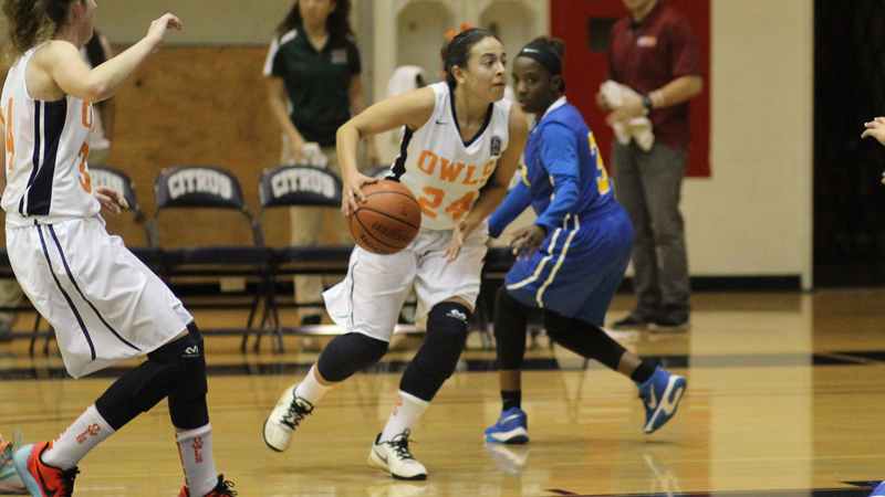 Sophomore Natalie Gutierrez had 15 points and a team high nine rebounds in Citrus' win over West LA. Photo By: Halayna De Avila