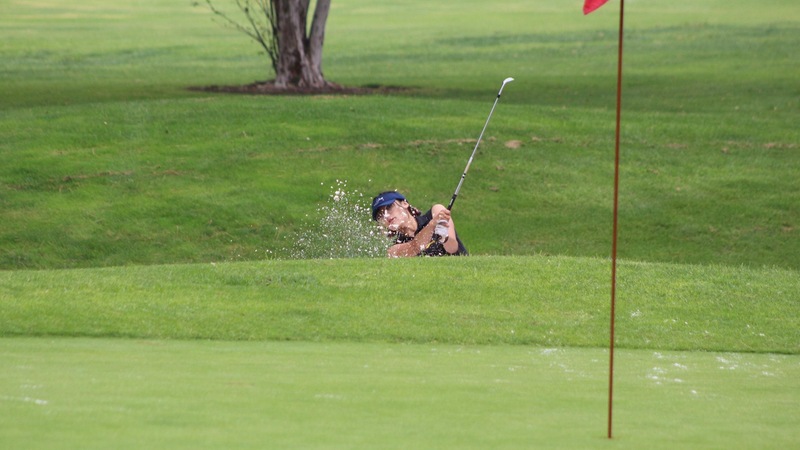 Maya Panyan had the second-lowest score for the Owls at AVCC. Photo by Andrew Wheeler.