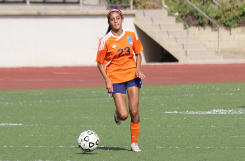 Freshman Zariah Silva scored Citrus' lone goal in their 1-1 tie with Santa Monica.