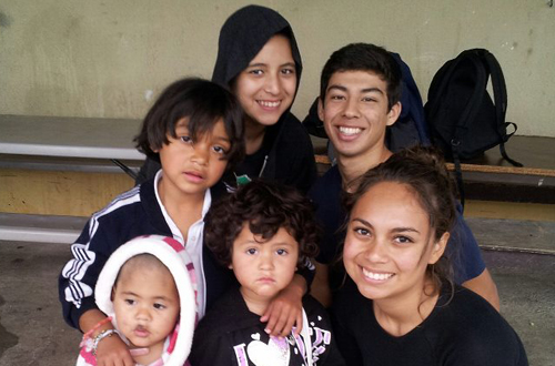 Citrus College swimmer and cross country athlete Michelle Lopez recently gave back by visiting an orphanage in Mexico.