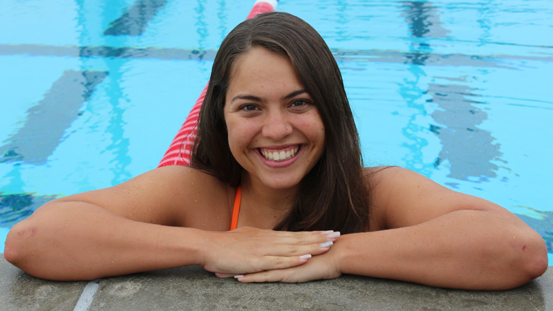 Sophomore Marissa Kasnetsis had a third place finish, second place finish, and was a member of a third place relay team in helping the Owls win their first meet in recent memory.